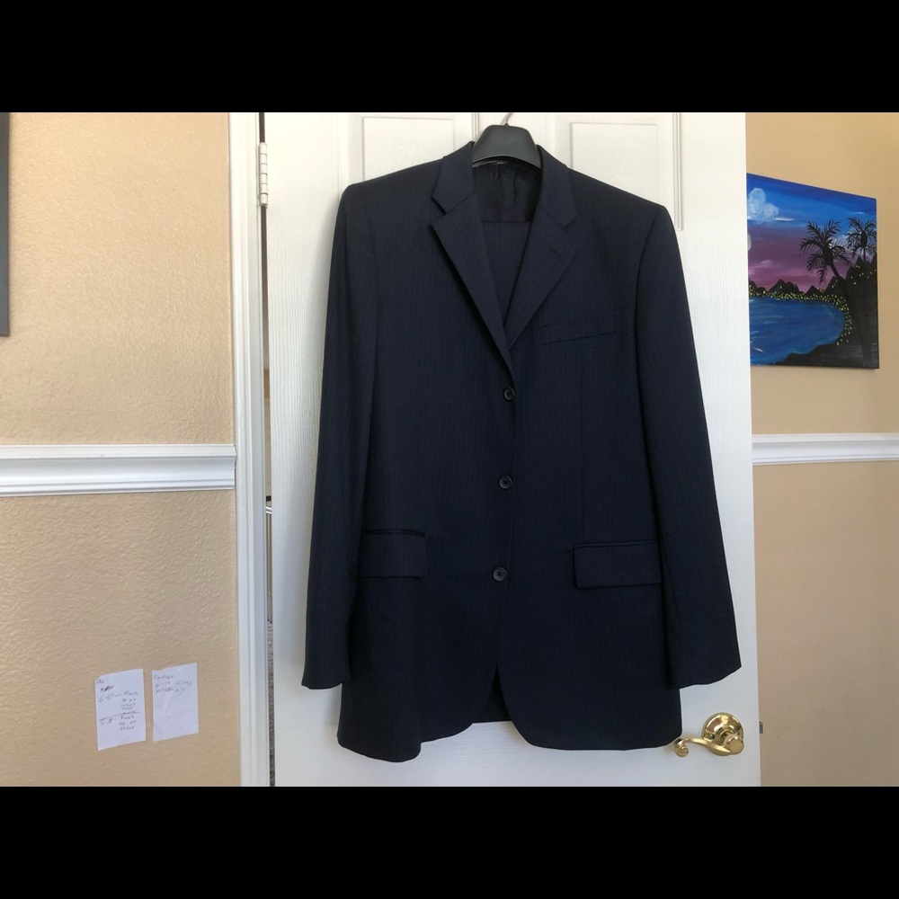 Navy Blue Suit with Pants, crisp conditions
